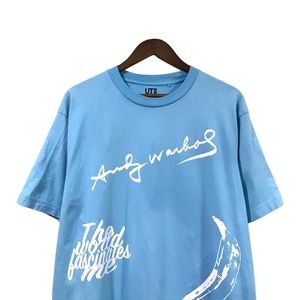 Uniqlo Andy Warhol Art Blue Tee